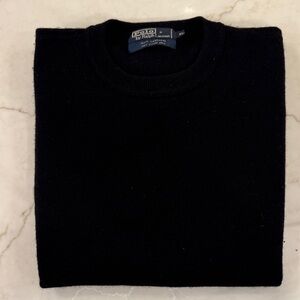 Polo by Ralph Lauren Black Men's Cashmere Crewneck Sweater
